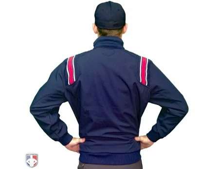 Smitty Umpire Smitty Major League Style Fleece Lined Umpire Jacket - Navy And Red 2 Smitty Umpire Smitty Major League Style Fleece Lined Umpire Jacket - Navy And Red - Image 2