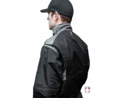 Smitty Umpire Smitty Major League Replica Convertible Umpire Jacket - Black With Charcoal Grey -Baseball Gear Sales S340 Smitty Major League Replica Convertible Umpire Jacket Black with Charcoal Grey Gusset