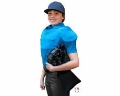 Smitty Umpire Smitty NCAA Softball Short Sleeve Body Flex Women's Umpire Shirt - Bright Blue -Baseball Gear Sales S346 BB Smitty NCAA Softball Short Sleeve Body Flex Womens Umpire Shirt Bright Blue side plate