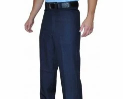 Smitty Umpire Smitty Navy Flat Front Volleyball Referee / Umpire Pants With Western-Cut Pockets