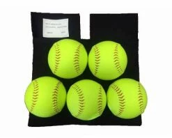 Smitty Umpire Smitty Deluxe XL Expandable Umpire Ball Bag -Baseball Gear Sales S383 5softballs with white background 1