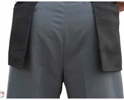 Smitty Umpire Smitty Performance Poly Spandex Charcoal Grey Plate Umpire Pants 9 Smitty Umpire Smitty Performance Poly Spandex Charcoal Grey Plate Umpire Pants -Baseball Gear Sales S392 SMITTY PERFORMANCE POLY SPANDEX CHARCOAL GREY PLATE UMPIRE PANTS BACK CLOSE UP
