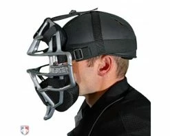 ALL-STAR Umpire Gear All-Star Cobalt Umpire Skull Cap -Baseball Gear Sales SC900UMP All Star Cobalt Umpire Skull Cap Side View with Mask