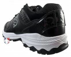 Smitty Umpire Smitty V2 Black & White Umpire / Referee Field Shoes -Baseball Gear Sales SM FIELDv2 Smitty V2 Black White Umpire Referee Field Shoes angle heel wm