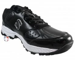 Smitty Umpire Smitty V2 Black & White Umpire / Referee Field Shoes -Baseball Gear Sales SM FIELDv2 Smitty V2 Black White Umpire Referee Field Shoes angle inside wm