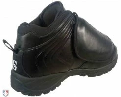 Smitty Umpire Smitty All-Black Mid-Cut Umpire Plate Shoes -Baseball Gear Sales SM Plate Back Angled Inside