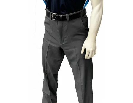Smitty Umpire Smitty Performance Poly Spandex Charcoal Grey Flat Front Umpire Base Pants With Expander Waistband 6 Smitty Umpire Smitty Performance Poly Spandex Charcoal Grey Flat Front Umpire Base Pants With Expander Waistband - Image 6