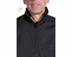 Smitty Umpire Smitty Major League Replica Convertible Umpire Jacket - Black -Baseball Gear Sales Smitty convert collar