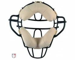 Team Wendy Umpire Mask Replacement Pads - Tan -Baseball Gear Sales Team Wendy Tan in Black Frame Inside 1