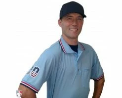 Smitty Umpire Smitty Pro Knit Umpire Shirt - Powder Blue With Red-White-Navy Trim 11 Smitty Umpire Smitty Pro Knit Umpire Shirt - Powder Blue With Red-White-Navy Trim -Baseball Gear Sales U126 265 with N3 SUB SNS