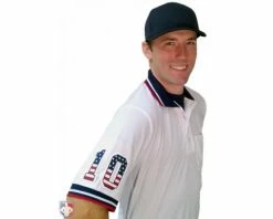 Smitty Umpire Smitty Pro Knit Umpire Shirt - White -Baseball Gear Sales U126 WH with N4 SUB SNS 1