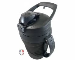 Under Armour Playmaker Half-Gallon Water Bottle -Baseball Gear Sales UA SIDELINE BK Under Armour Playmaker Half Gallon Water Bottle lid closed