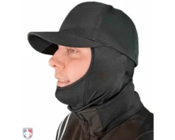 UMPLIFE Cold Weather Mask -Baseball Gear Sales ULF CWM UMPLIFE Cold Weather Mask Worn Front Angled View Under Mouth Baseball