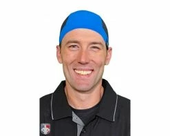 UMPLIFE Ice Cap -Baseball Gear Sales ULF ICE CAP PB BK UMPLIFE Ice Cap Worn Front Powder Blue and Black