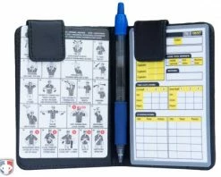 UMPLIFE Pro Grade Magnetic "Book" Style 5" Umpire Lineup Card Holder / Game Card Referee Wallet -Baseball Gear Sales ULF MINI PRO GRADE MAGNETIC BOOK STYLE UMPIRE LINE UP CARD HOLDER GAME CARD REFEREE OPEN WITH PEN