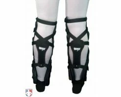 UMPLIFE Flex Umpire Shin Guard Harness -Baseball Gear Sales ULF SGSTRAP UMPLIFE Flex Shin Guard Straps Worn Back View