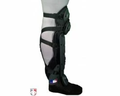UMPLIFE Flex Umpire Shin Guard Harness -Baseball Gear Sales ULF SGSTRAP UMPLIFE Flex Shin Guard Straps Worn Side View