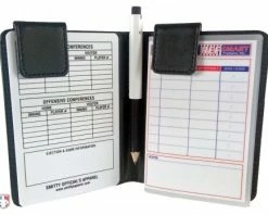 UMPLIFE Pro Grade Magnetic "Book" Style 5" Umpire Lineup Card Holder / Game Card Referee Wallet -Baseball Gear Sales ULF T5 with Baseball Cards and Pencil 1