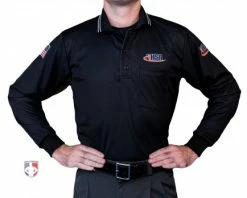 Illinois (IHSA) Long Sleeve Umpire Shirt - Black