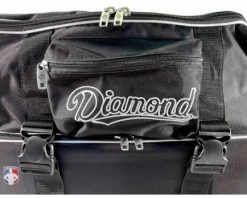 Diamond Umpire Gear Diamond Ultimate 33" Wheeled Umpire Equipment Bag With Telescopic Handle -Baseball Gear Sales WHLDLX UMP 33 Diamond Ultimate 33 Wheeled Umpire Equipment Bag with Telescopic Handle Close Up Pocket