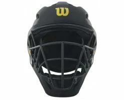 Wilson Umpire Gear Wilson MLB Pro Stock Titanium Umpire Helmet -Baseball Gear Sales WTA5800BL Wilson MLB Pro Stock Titanium Umpire Helmet Front View 1