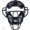 Wilson Umpire Gear Wilson MLB Black Dyna-Lite Aluminum Umpire Mask With Black And Grey Wrap Around