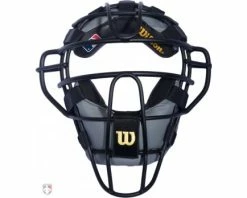 Wilson Umpire Gear Wilson MLB Black Dyna-Lite Aluminum Umpire Mask With Black And Grey Wrap Around
