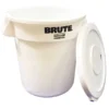 10 Gallon Ball Bucket With Lid (White)
