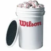 Wilson Ball Bucket With 3 Dozen Wilson A1030 Baseballs