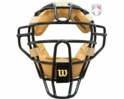 Wilson Umpire Gear Wilson Dyna-Lite Steel Umpire Mask With Doeskin